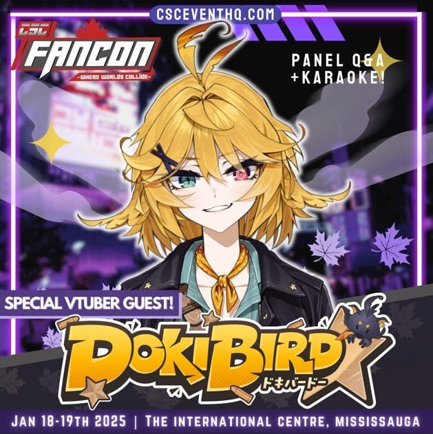 Dokibird is Coming to CSC Fancon!