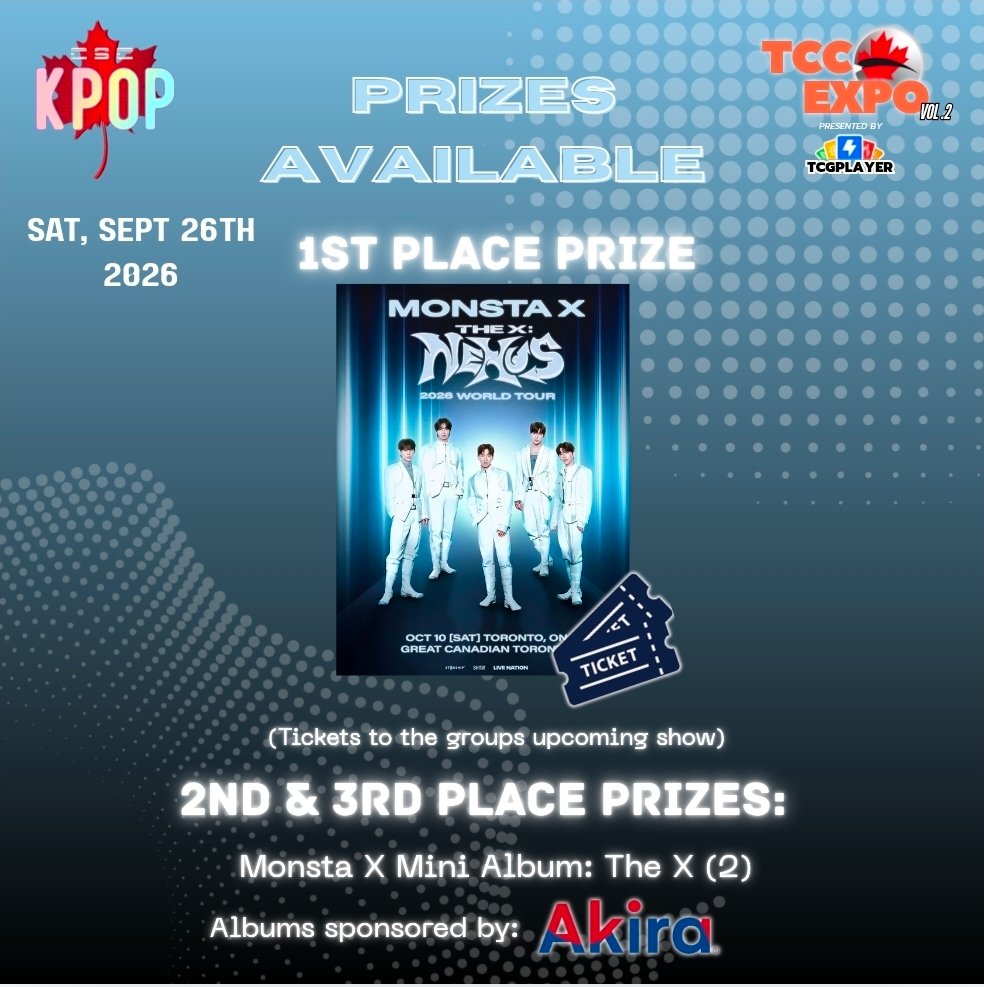 Monsta X Tickets: Win at the TCG Expo in Canada This Year